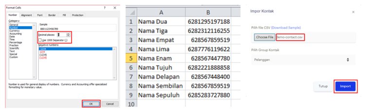 BOIT WANotif - Import Kontak